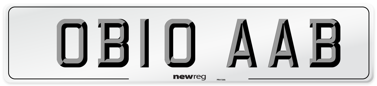 OB10 AAB Number Plate from New Reg